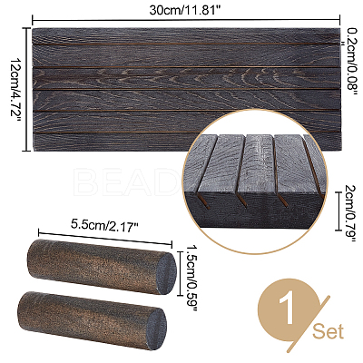 Wood Earring Display Stands EDIS-WH0021-36A-1