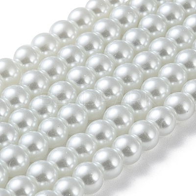 Glass Pearl Beads Strands HY-8D-B01-1