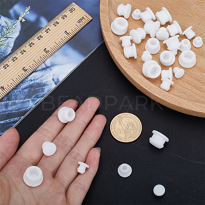 32Pcs 4 Style Silicone Bottle Seal Plug AJEW-GF0008-10D-02-1