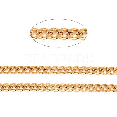 PVD Vacuum Plating 304 Stainless Steel Cuban Link Chains CHS-K016-03B-G-1