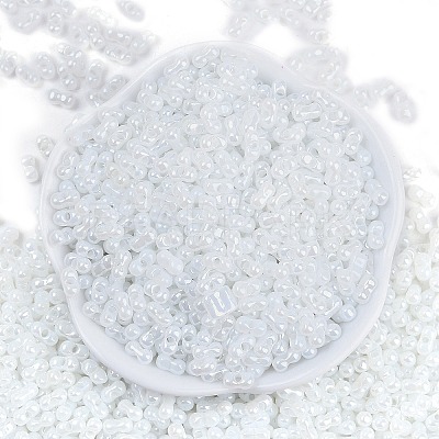 Opaque Colours Luster Glass Seed Beads SEED-K010-04D-1