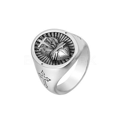 304 Stainless Steel Finger Rings FS-WGFCA3B-03-1