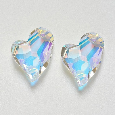 K9 Glass Rhinestone Pendants X-GLAA-F083-01B-05-1