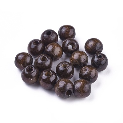 Dyed Natural Wood Beads WOOD-Q006-16mm-06-LF-1