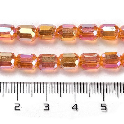 Electroplate Glass Beads Strands EGLA-D030-19C-1