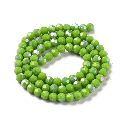 Opaque Glass Beads Strands EGLA-A035-P4mm-L15-1