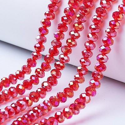 Electroplate Glass Beads Strands LS-EGLA-A034-T8mm-B06-1
