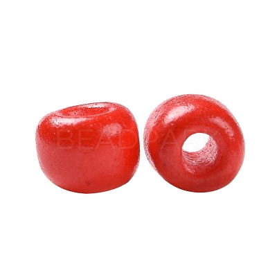 8/0 Baking Paint Glass Seed Beads SEED-US0001-04-3mm-1