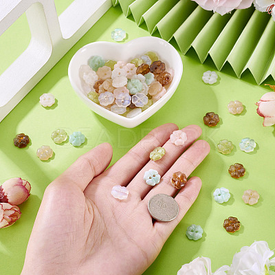 70Pcs 7 Colors Resin Buttons BUTT-TA0001-42-1