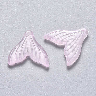 Transparent Spray Painted Glass Pendants LS-X-GLAA-S190-009A-05-1