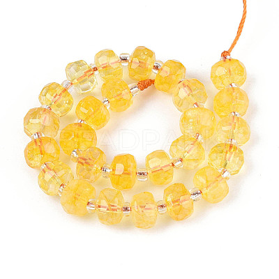 Heated Natural Citrine Beads Strands G-N327-08A-11-1