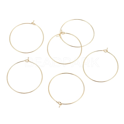 Ion Plating(IP) 316L Surgical Stainless Steel Hoop Earring Findings STAS-G130-03G-30MM-1