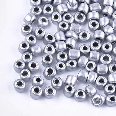 Plated 3/0 Glass Seed Beads SEED-Q025-5mm-B09-1