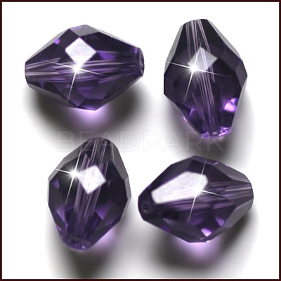 Imitation Austrian Crystal Beads SWAR-F054-9x6mm-26-1