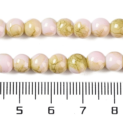 Baking Paint Glass Bead Strands GLAA-H031-01A-06-1