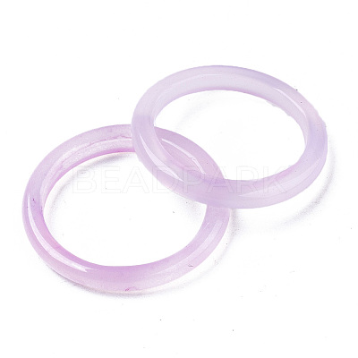 Natural White Chalcedony Linking Rings G-N0326-036-01-1