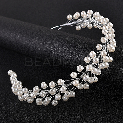 Pearl Crystal Soft Chain Hairband - Bridal Wedding Hair Accessories. ST6873083-1