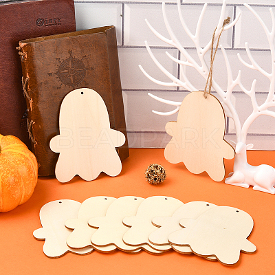 Unfinished Blank MDF Pendants Set for Painting Arts WOOD-WH20008-13A-1