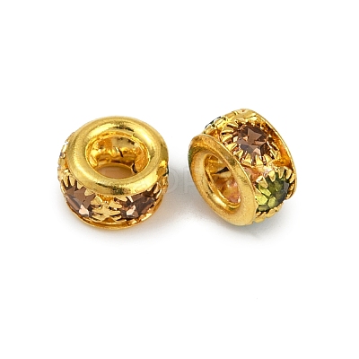 Brass Rhinestone Beads KK-U071-02A-02G-1