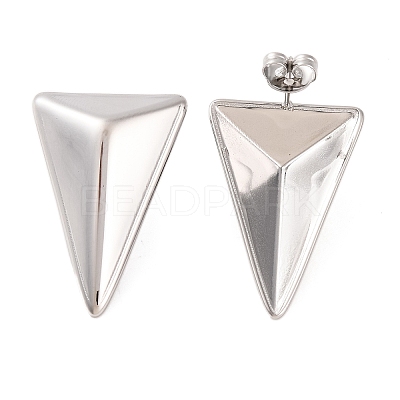 Non-Tarnish 304 Stainless Steel Stud Earrings EJEW-G395-13P-1