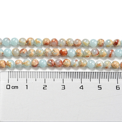 Synthetic Imperial Jasper Dyed Beads Strands G-D077-A01-02I-1