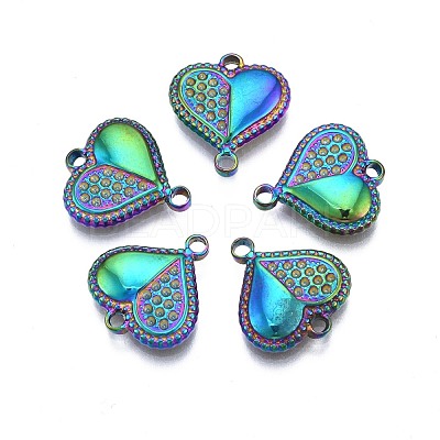 Rack Plating Rainbow Color Alloy Connector Rhinestone Settings PALLOY-N163-185-1