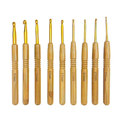 Aluminum Crochet Hooks Needles SENE-PW0003-098G-A-1