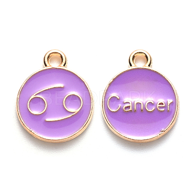 Alloy Enamel Pendants ENAM-S124-01A-01D-1