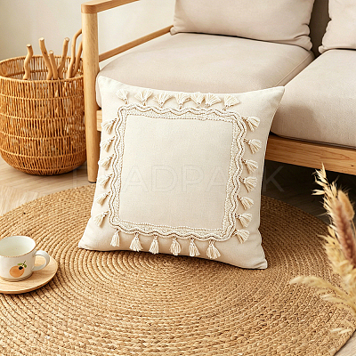 1PC Cotton Pillow Covers AJEW-DJ0004-04B-1