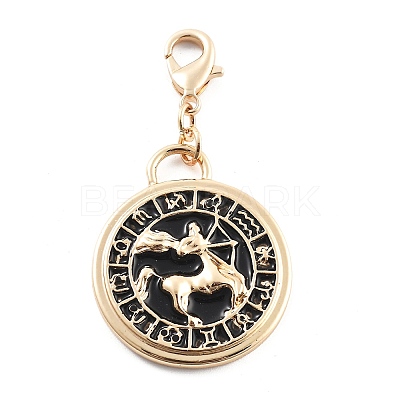 Tarot Alloy Enamel Pendant Decoration LS-HJEW-P021-01B-G-1