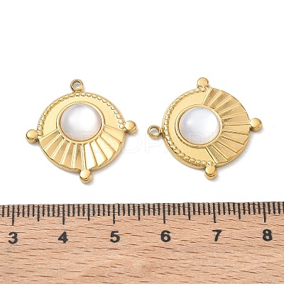 Natural Freshwater Shell Pendants SA-CBA11D7-17A-G-1