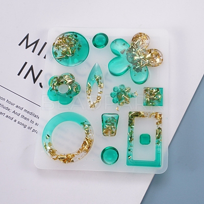 DIY Dangle Earring Accessories Silicone Molds DIY-D049-15-1