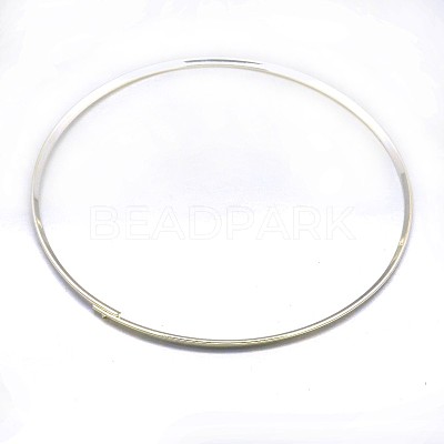 Brass Choker Collar Necklace Making BJEW-F132-02S-1