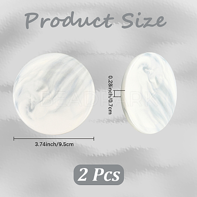 Marble Pattern Porcelain Wax Seal Mats AJEW-CP0012-18B-1