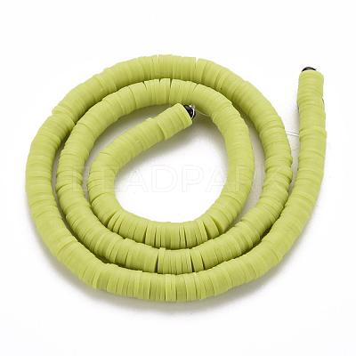 Handmade Polymer Clay Beads X-CLAY-R067-6.0mm-10-1