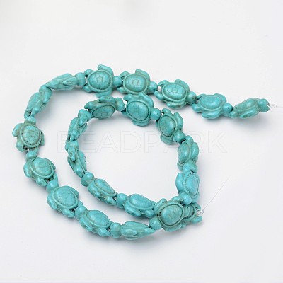 Dyed Synthetic Turquoise Beads Strands G-M152-10-B-1