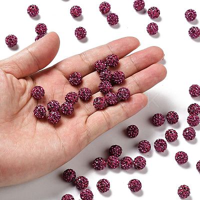 Pave Disco Ball Beads RB-A130-10mm-16-1