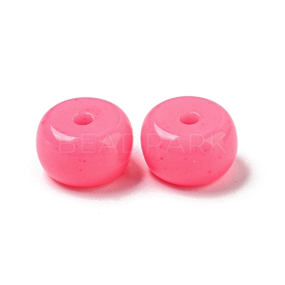 Opaque Acrylic Beads OACR-H037-02B-1