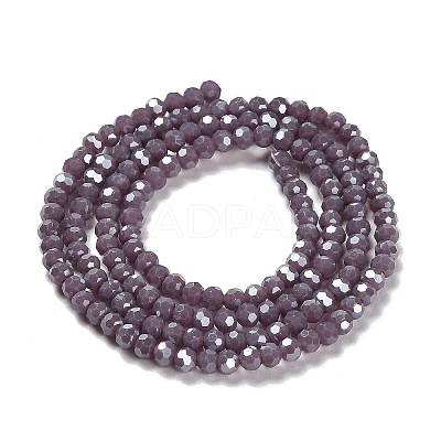 Electroplate Opaque Glass Beads Strands EGLA-A035-P3mm-A11-1