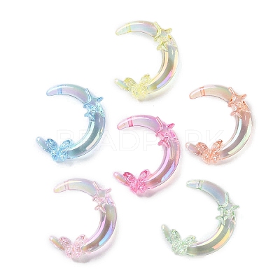 Transparent UV Plating Acrylic Beads PACR-D288-28-1