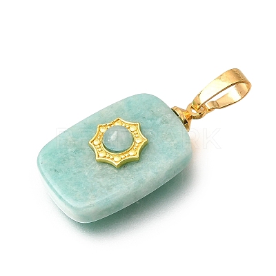 Natural Amazonite Pendants G-T151-02D-1