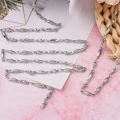 Tarnish Resistant 304 Stainless Steel Link Chains X-CHS-K001-83-1