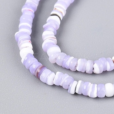 Natural Trochid Shell/Trochus Shell Beads Strands SSHEL-N040-21D-1