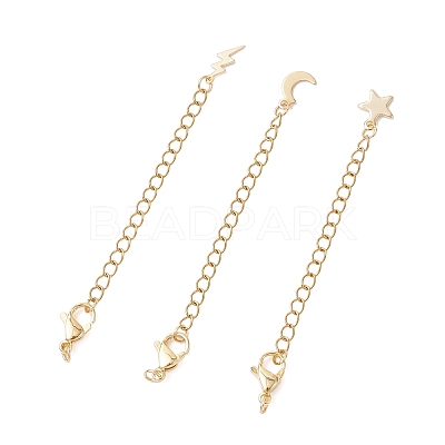 3Pcs 304 Stainless Steel Chain Extenders FIND-JF00176-1