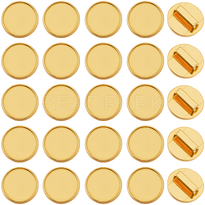 48Pcs Alloy Slide Charms Cabochon Settings FIND-SC0016-55B-G-1