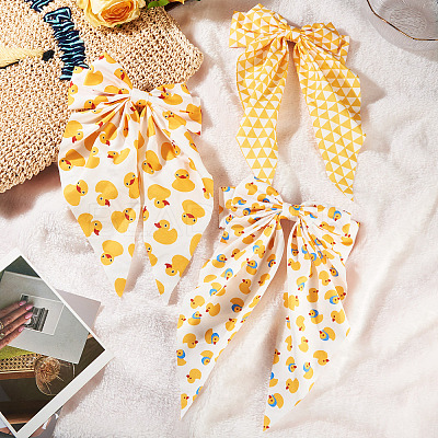 3Pcs 3 Colors Cloth Hair Barrettes for Women Girl OHAR-TA0001-15-1