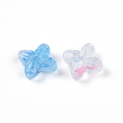 Transparent Acrylic Beads TACR-T028-35J-1