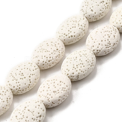 Dyed Natural Lava Rock Beads Strands G-A264-A02-01C-1