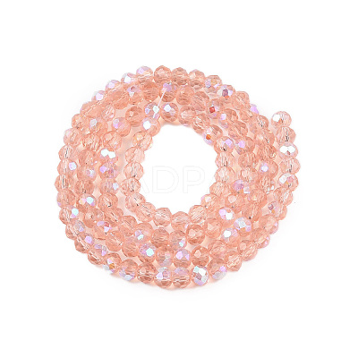 Electroplate Glass Beads Strands EGLA-A044-T3mm-L21-1