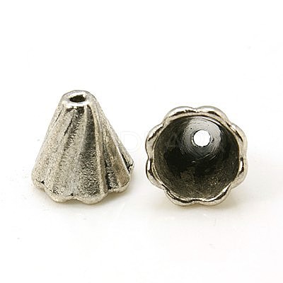 Tibetan Style Bead Caps EA10181Y-NF-1